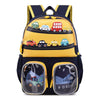 Kindergarten Children Cute Cartoon Backpack School Bag(Car Yellow)