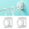 2pcs /Pack Turnable Circle Triangle Ring Telescopic Rod Hook Props Fixed Bracket, Color: Transparent Adhesive Model
