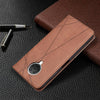 For Nokia G20 / G10 Rhombus Texture Horizontal Flip Magnetic Leather Case with Holder & Card Slots & Wallet(Brown)