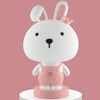 3W Cartoon Crown Pet USB Touch Control Night Light(Rabbit Pink)