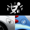Pull Fuel Tank Pointer To Full Hellaflush Reflective Vinyl Car Sticker(Silver White)