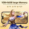 U218 / i16 Pro Max, 1GB+16GB, 6.6 inch Android 8.1 MTK6580A Quad Core, OTG, Network: 3G, Dual SIM, Plug:UK Plug(Grey)
