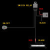 Offroad Driving 300W Light Bar Wiring Harness with Fuse DC 14V 40 Amp Relay ON/OFF Switch
