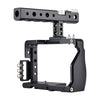 YELANGU C6 Camera Video Cage Handle Stabilizer for Sony A6000 / A6300 / A6500 / A6400(Black)