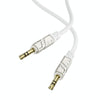 Borofone BL22 3.5mm Zinc Alloy Dignity AUX Audio Cable, Length:1m(White)