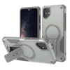 For Samsung Galaxy A05 Armor MagSafe Holder PC Hybrid TPU Phone Case(Grey)