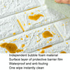 3mm Thickness 35x38.5cm 3D Self-Stick Wallpaper Soft Wrapping Waterproof Wall Sticker(Black)