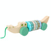Children Number Puzzle Arithmetic Multicolor Rotating Shaft Baby Early Education Wooden Teaching Kids, Style:  Crocodile Blue