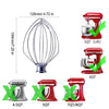 For KitchenAid Stand Mixer 6QT Whip Whisk  Stainless Steel Accessories