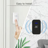 Wireless Doorbell with Temperature Display, 150m Range, EU Plug (White)