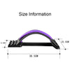 Lumbar Traction Stretching Device Posture Corrector Waist Support Spine Pain Relief Back Massage Stretcher(Black+green)