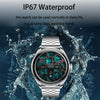 MT55 1.43 inch AMOLED HD Screen Ultra-thin Smart Call Health Watch, Leather Strap(Black Brown)