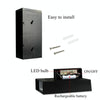 0.36W Solar Powered Wall Mount 6 LEDs Lighting Doorplate Lamp House Number Porch Lights with Solar Pannel(6)
