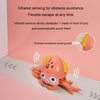 Children Electrical Sensor Octopus Toy Automatic Obstacle Avoidance Sound Light Crawling Quirky Toy(Green)