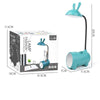 FY003T Small Rabbit USB Charging Desk Lamp with Pen Holder(Dark Blue)