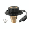 RV Brass Water Inlet Check Valve Yacht Accessories, Color: Black