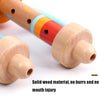 2 PCS Children Educational Early Education Wooden Horn Whistle Music Toy