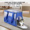 FUNADD Breathable Pet Carrier Bag, Blue - 44x30.5x20.5cm