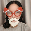 Christmas Weird Glasses Personalized Christmas Hair Clip, Color: Double-sided Glitter Christmas Hat