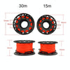 KEEP DIVING Aviation Sluminum Reel Double Hook Diving Buoy Rope Release Device, Color: 15m Black