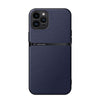 For iPhone 11 Pro Litchi Leather Magnetic Full Coverage Shockproof Phone Case(Navy Blue)