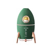 ICARER FAMILY V9 Small USB Plug-in Rocket Shape Jellyfish Fog Circle Night Light Humidifier(Dark Green)