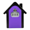 Key Safe Box Wall Mounted - 4 Digit Combination Lock - Purple
