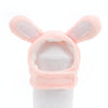 Pink Rabbit Cat Hat, XS (19-24cm) - Soft Velvet