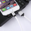 1m 3A 8 Pin to USB Data Sync Charging Cable for iPhone, iPad, Diameter: 4 cm(White)