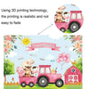 150 x 100cm Farm Animal Truck Backdrop Boy Happy Birthday Background Party Decorations
