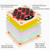 Wooden Beetle Memory Chess Parent-Child Interactive Brain Puzzle Game(Red)