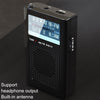 R06 Small FM/AM Pointer Frequency Adjustment Radios With Antenna Pocket Retro Radio(Black)