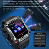 OVISEN T93 1.96 inch IPS Screen 2 in 1 Bluetooth Headset Smart Watch, Supports Blood Oxygen Monitoring/Bluetooth Music(Black)