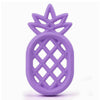 Pineapple Silicone Teether Babies Teething Pendant Nursing Soft Silicone Safe Toys for Soothe Teething Baby(Purple)