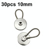30pcs Jeans Spring Expansion Waist Button Removable Metal Pants Waist Adjustment Button Collar Decoration Button 10mm Light Surface