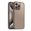 For iPhone 15 Pro Nano Semi-transparent Frosted Skin Feel Phone Case(Desert Gold)