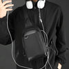 WEPOWER Men Chest Bag Multifunctional Waterproof Riding Casual Shoulder Crossbody Bag(Black)