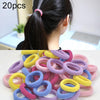 20pcs / Pack Girls Kids Rubber Bands Ponytail Holder Elastic Hair Bands(Shallow Five Colors)