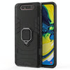 PC + TPU Shockproof Protective Case for Galaxy A80 / A90, with Magnetic Ring Holder (Black)