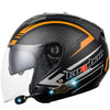 KUQIBAO Motorcycle Smart Bluetooth Sun Protection Double Lens Safety Helmet, Size: XL(Matte Black Phantom Fiber)