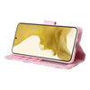 For Samsung Galaxy S23 5G Bronzing Painting RFID Leather Phone Case(Bloosoming Flower)