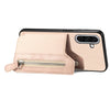 For Samsung Galaxy S25+ 5G Carbon Fiber Horizontal Flip Zipper Wallet Phone Case(Khaki)
