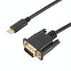 TC026 1.8m 1080P USB-C / Type-C Male to VGA Male Adapter Cable