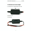 Fulree 12V To 9V 1A Vehicle Power Supply DC Ultra Thin Step-Down Power Converter