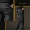 Autumn and Winter Men Jeans Thickened Warm Slim Chinos, Size: 38(1619 Black General)