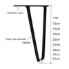 LH-S0006 Metal Furniture Support Legs, Height: 18cm(Titanium)