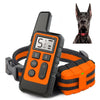 500m Dog Training Bark Stopper Remote Control Electric Shock Waterproof Electronic Collar(Orange)