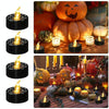 Halloween Electronic LED Candle Light, Color: Yellow Light Flash(Spider Web)