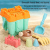13pcs /Set Outdoor Castle Beach Toy Bucket Child Play House Cartoon Play Sand Dredging Tool(Green)