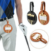 Leather Outdoor Waist Hanging Golf Spike Insert Pocket Storage Bag, Spec: Double-sided Black
